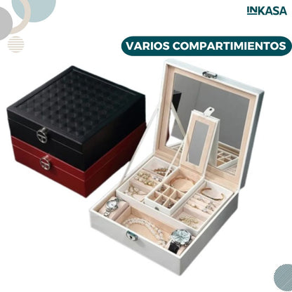 Joyero Organizador Con Espejo