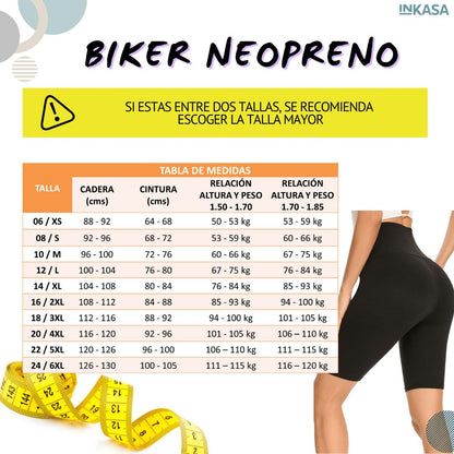 Biker con Neopreno tipo Faja