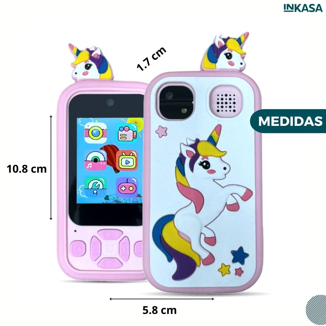 Celular para niños con juegos y cámara