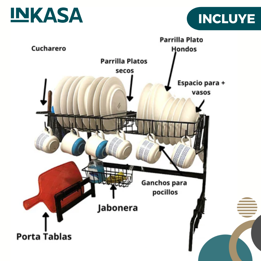 Platero escurridor para la cocina