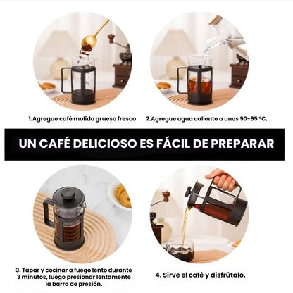 Prensa Francesa 800ml: El Ritual Perfecto para Amantes del Café☕😍