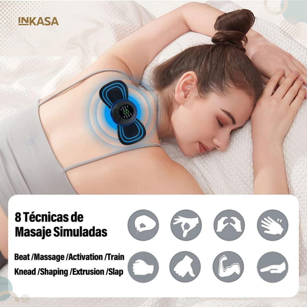 Masajeador Portátil Recargable Parche P Dolor De Cuello.mini Color Foto