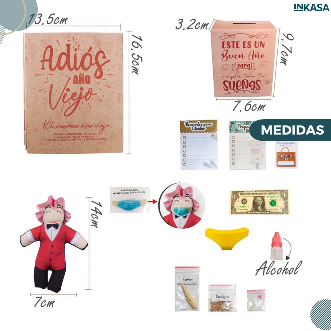 kit ritual muñeco año viejo