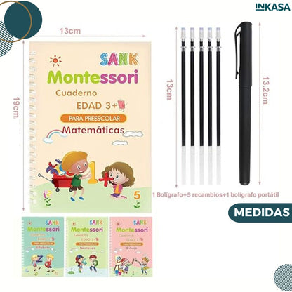 Kit x 4 libros de caligrafía Montessori