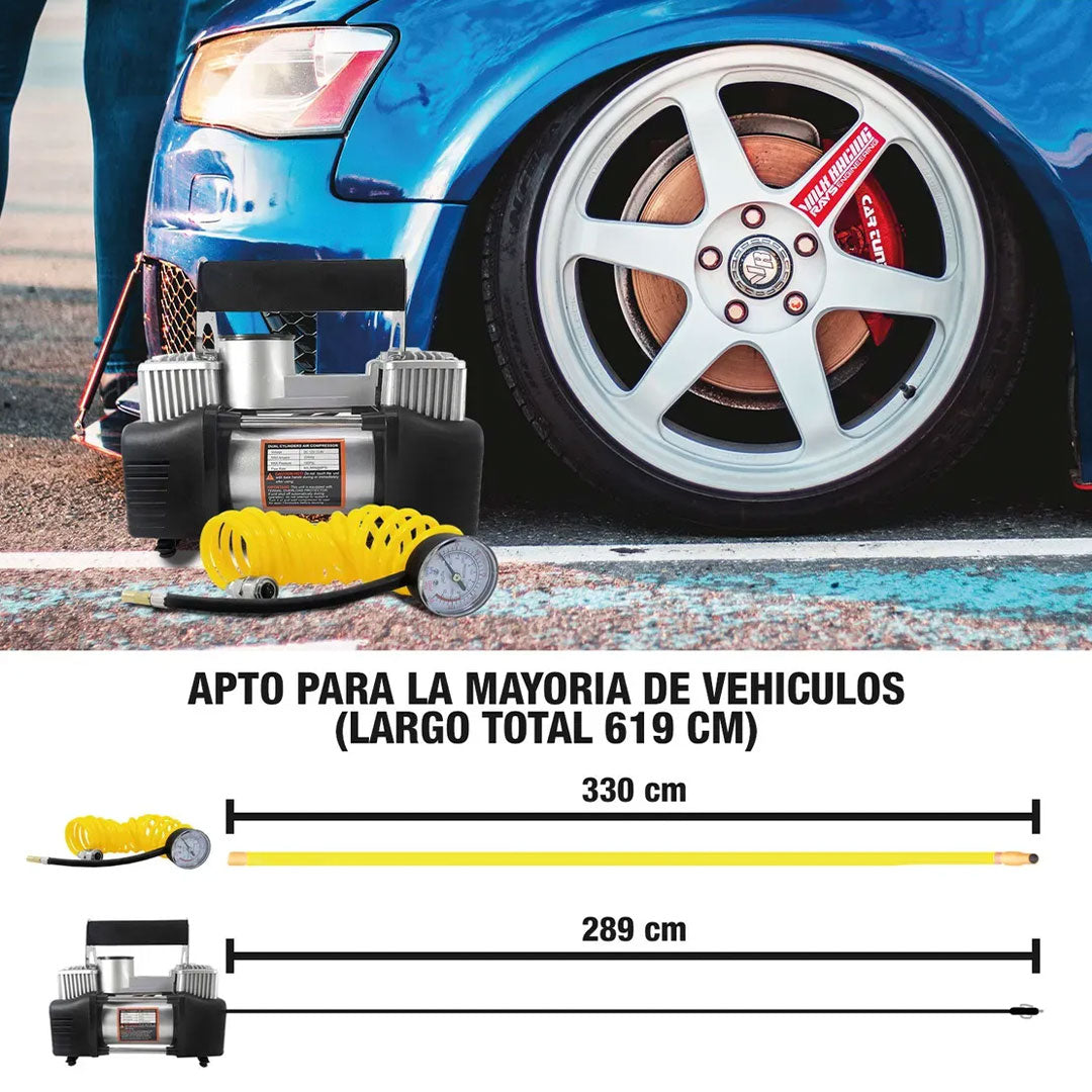 Compresor 4x4 Doble pistón: Tu aliado en el camino🛣️🏎️