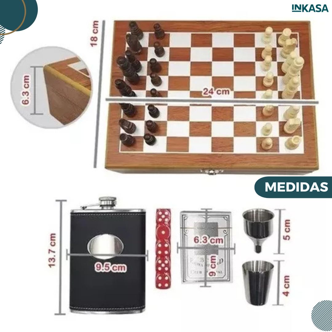 Set whiskera y ajedrez
