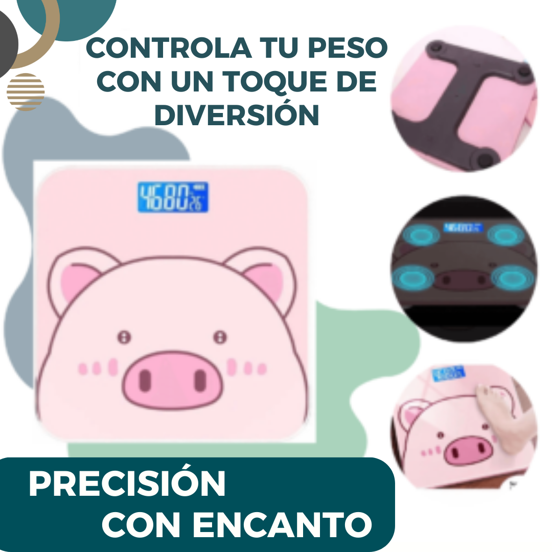 Bascula De Baño Cerdito