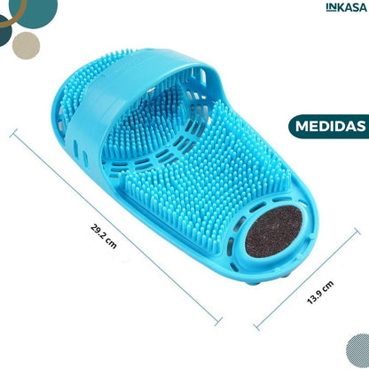 Limpiador de pies para ducha en silicona