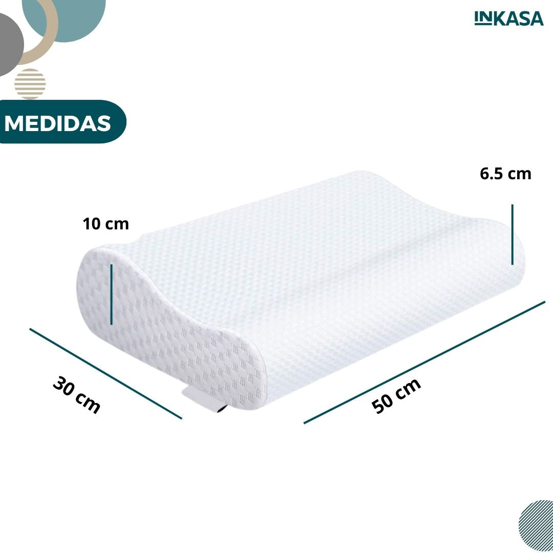 Set 2 Almohadas Memory Pillow ortopédicas