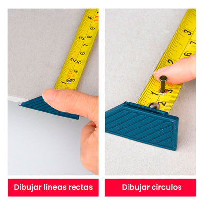 🧰Cortador panel yeso con cinta métrica: Trabajo limpio y sencillo con la herramienta 2 en 1