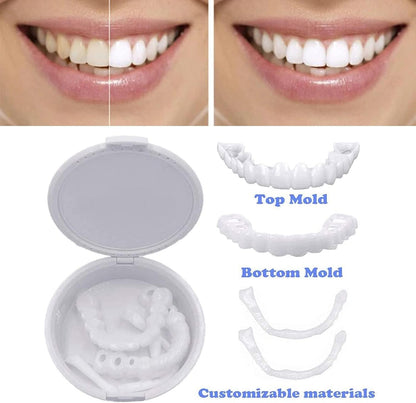 🦷🤩SmileFix PRO – Carillas Dentales Instantáneas Superior e Inferior Ajustables😁