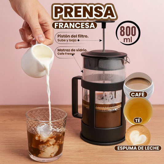 Prensa Francesa 800ml: El Ritual Perfecto para Amantes del Café☕😍