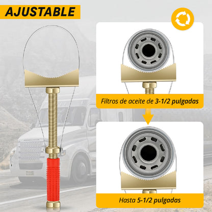 SteelGrip X – Llave de Correa de Acero Ajustable para Filtro de Aceite (60–120 mm)🧰