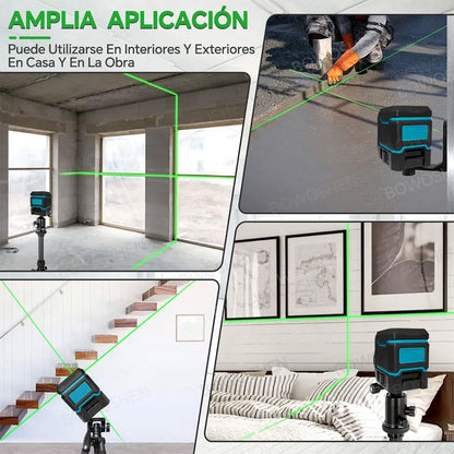 Nivel Láser de 2 Líneas PRO – Precisión Profesional en tus Proyectos🧰⚒️