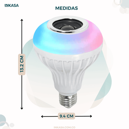 Bombillo Parlante Con Bluetooth Multicolores