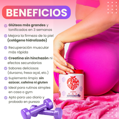 Creatina Booty Builder – Tu aliada para glúteos más fuertes y redondos🍑