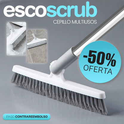 ⚡BrushPro 360 – Escoba Multifuncional con Cerdas Extra Duras y Goma Barreagua🧹