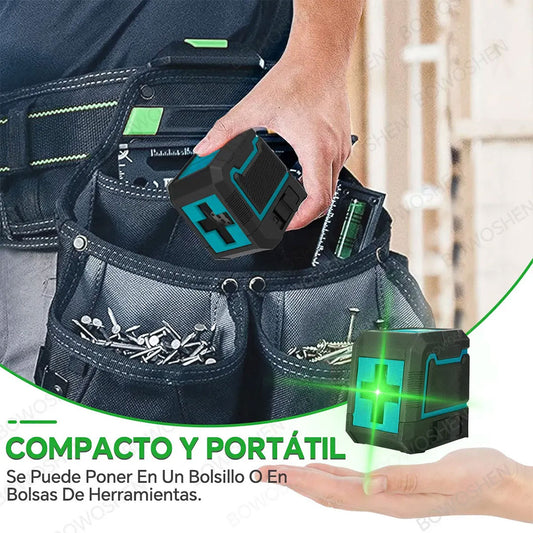 Nivel Láser de 2 Líneas PRO – Precisión Profesional en tus Proyectos🧰⚒️