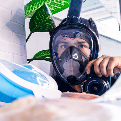 Careta Snorkel® – Máscara de Snorkel 180° con Respiración Total y Antivaho🌊