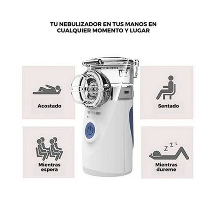 〰️Nebulizador - Tecnología portátil para respirar sin interrupciones.
