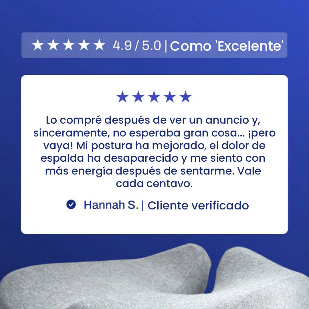 🪑 Cojín Ergonómico Multizona para Silla, Oficina y Auto