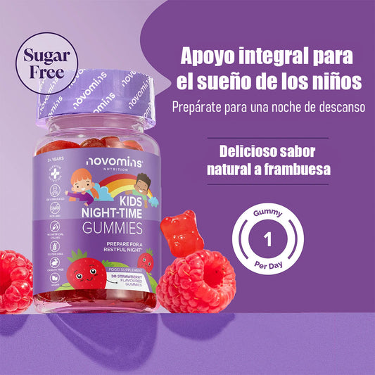 Gomitas nocturnas para niños x60: Rutina para la hora de dormir👨‍👩‍👧‍👦👶