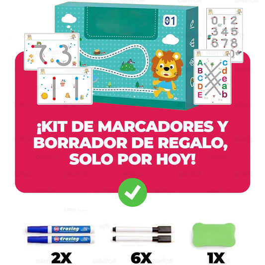 Libro de Actividades Reutilizable – Jugar, borrar y volver a crear sin parar📚📒