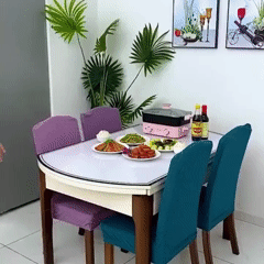 😎Set DecoFit x6 – Fundas Elásticas para Sillas de Comedor Antideslizantes🪑