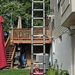 🪜EscaPro 3.2M – Escalera Telescópica Profesional de Aluminio Plegable🔥