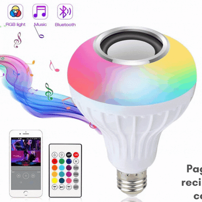Bombillo Parlante Con Bluetooth Multicolores