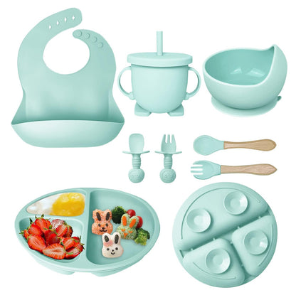 Set vajilla en silicona para bebé 5 piezas