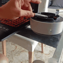 Cenicero Con Purificador De Aire