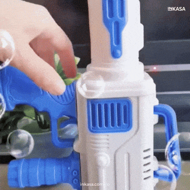 Pistola de burbujas electrica de 100 agujeros recargable