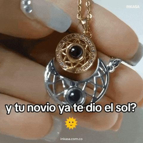 Collar Sol Y Luna Te Amo 100 Idiomas Collar Para Pareja
