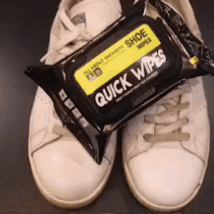 Pañitos húmedos para limpiar zapatos x 2 unds