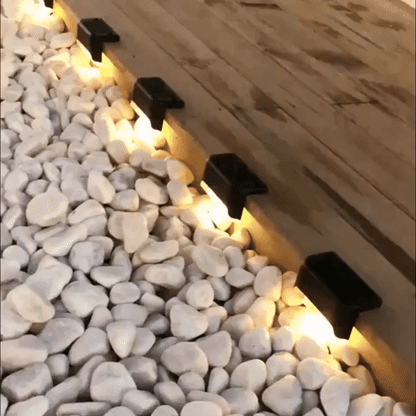 Kit luces con sensor Led solar x 4 unds