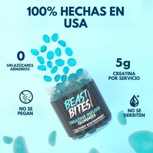 BEST BITES: Gomitas de creatina🟦