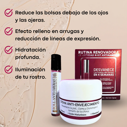 Kit de renovador de ojos - reafirma, despigmenta y reduce la inflamación✨
