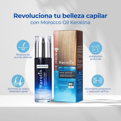 SERUM HIDRATANTE Y ALISADOR DE QUERATINA CON ACEITE DE MARRUECOS 80ML💆🏻‍♀️✨