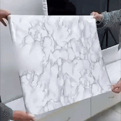 PAPEL STICKER DE MARMOL: protege y modifica el aspecto de tu cocina en una PREMIUM😎🏡