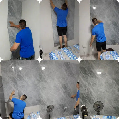 PAPEL STICKER DE MARMOL: protege y modifica el aspecto de tu cocina en una PREMIUM😎🏡
