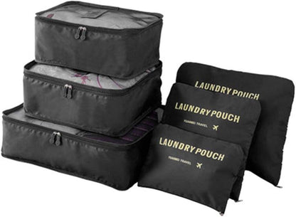 Bolsas organizadoras de viaje set x 2 c/u con 6 bolsas