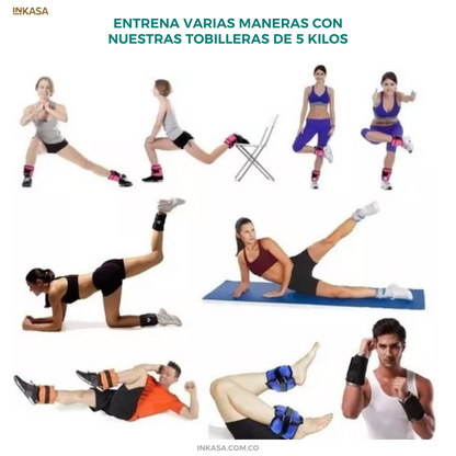 Pesas Tobilleras 5 Kilos Cada Una