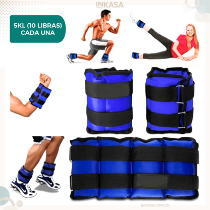 Pesas Tobilleras 5 Kilos Cada Una
