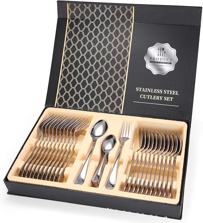 Set de 24 cubiertos con estuche
