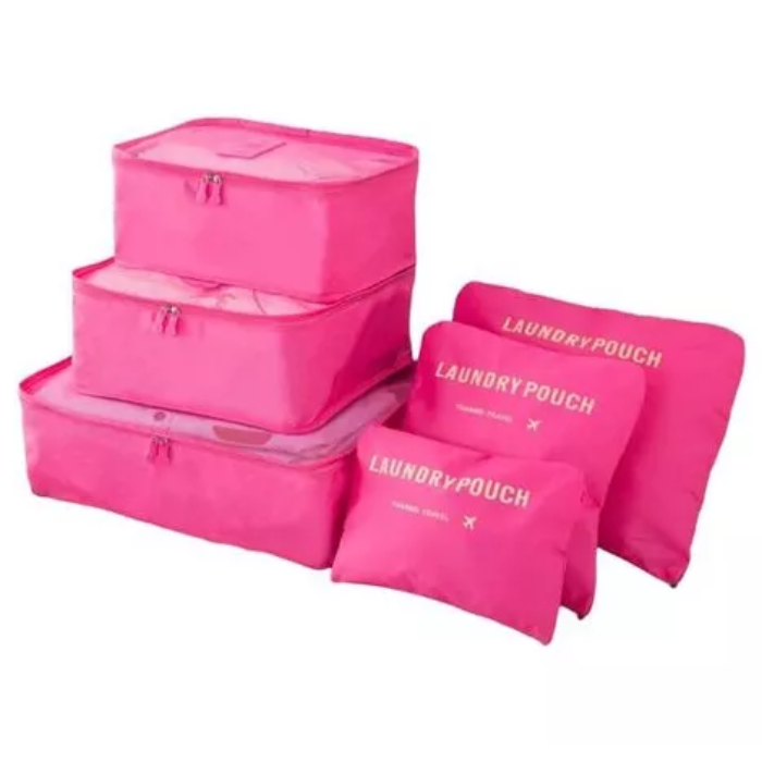 Bolsas organizadoras de viaje set x 2 c/u con 6 bolsas